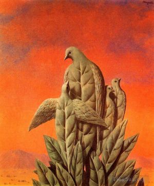 zeitgenössische kunst von Rene Magritte - Die natürlichen Gnaden 1964