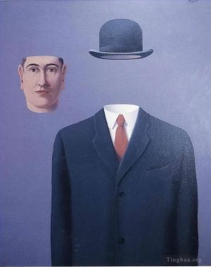 zeitgenössische kunst von Rene Magritte - Der Pilger 1966