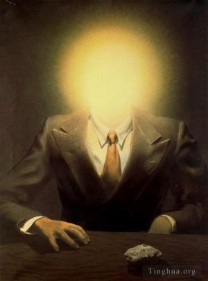 zeitgenössische kunst von Rene Magritte - Das Lustprinzip-Porträt von Edward James 1937