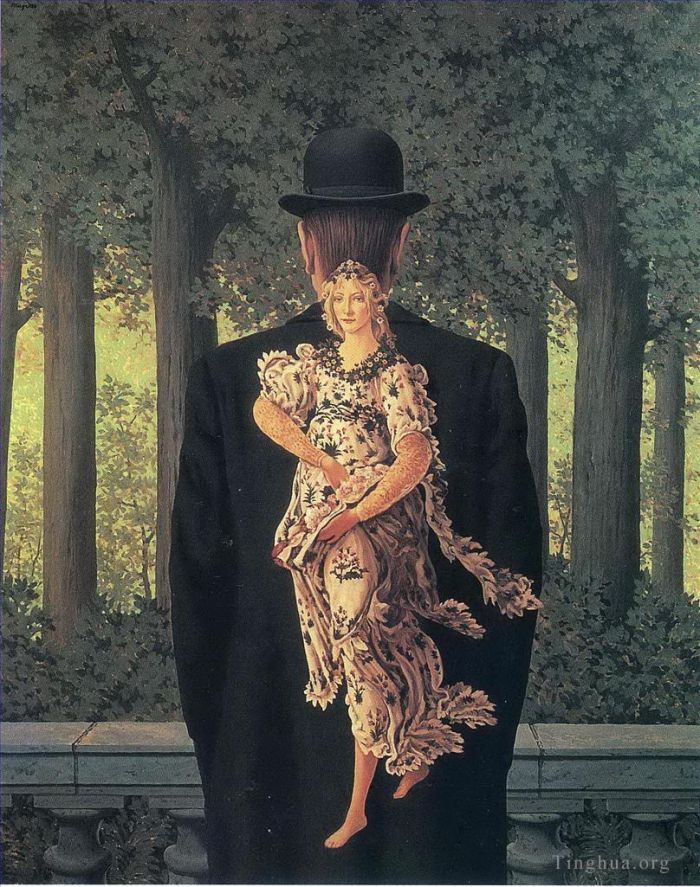 Rene Magritte Andere Malerei - Der vorbereitete Strauß 1957