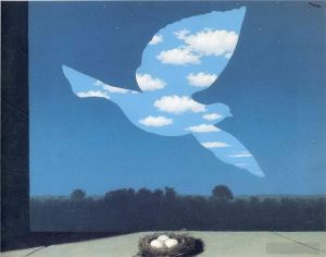 zeitgenössische kunst von Rene Magritte - Die Rückkehr 1940