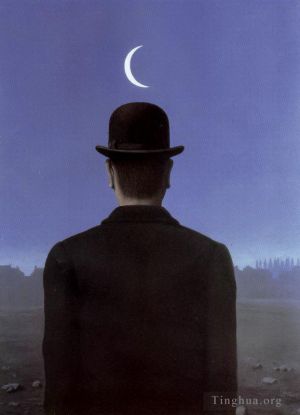 zeitgenössische kunst von Rene Magritte - Der Schulmeister 1954