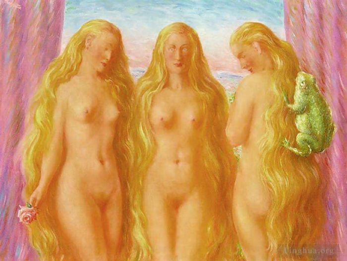 Rene Magritte Andere Malerei - Das Flammenmeer 1946
