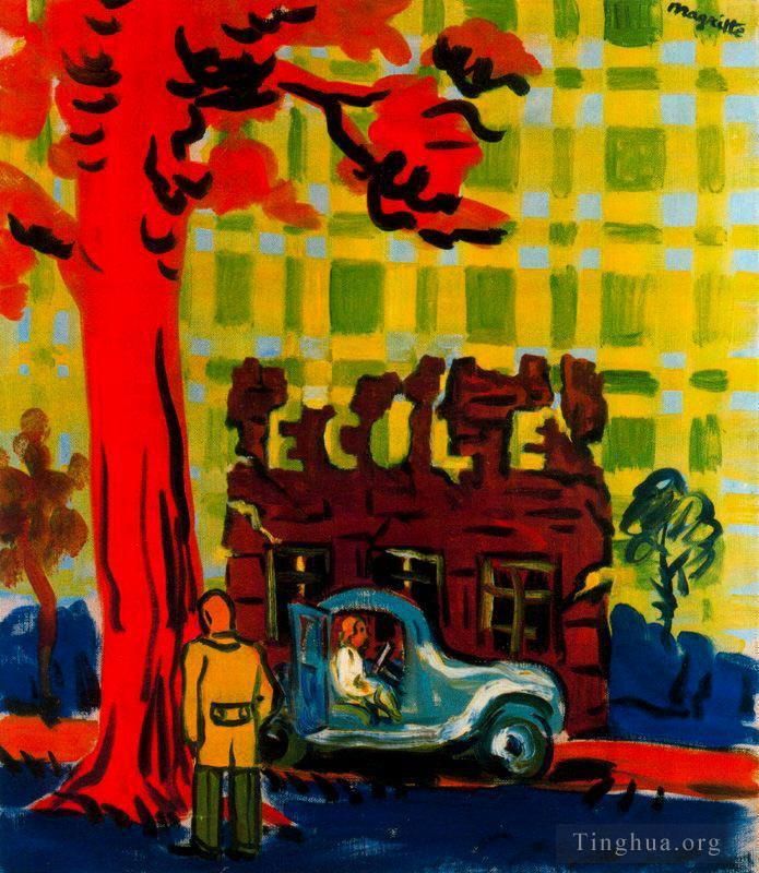 Rene Magritte Andere Malerei - Der Zwischenstopp 1948