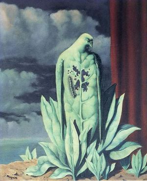zeitgenössische kunst von Rene Magritte - Der Geschmack der Trauer 1948