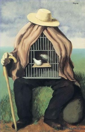zeitgenössische kunst von Rene Magritte - Der Therapeut