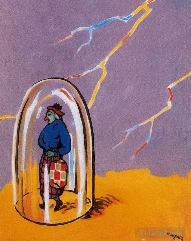 Rene Magritte Andere Malerei - Der Schleppstecker 1947