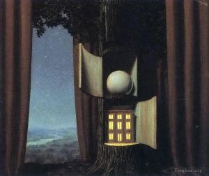 zeitgenössische kunst von Rene Magritte - Die Stimme des Blutes 1941
