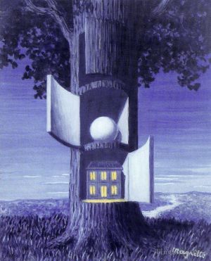 zeitgenössische kunst von Rene Magritte - Die Stimme des Blutes 1948