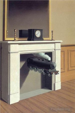 zeitgenössische kunst von Rene Magritte - Die Zeit ist wie gebannt 1938