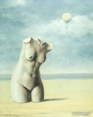 zeitgenössische kunst von Rene Magritte - Wenn die Stunde 1965 schlägt