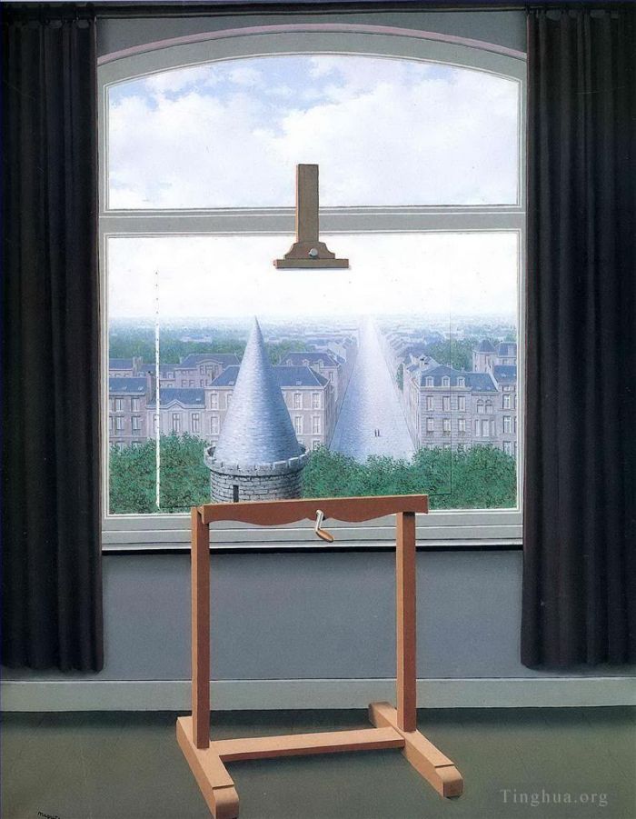 Rene Magritte Andere Malerei - Wo Euklid 1955 ging
