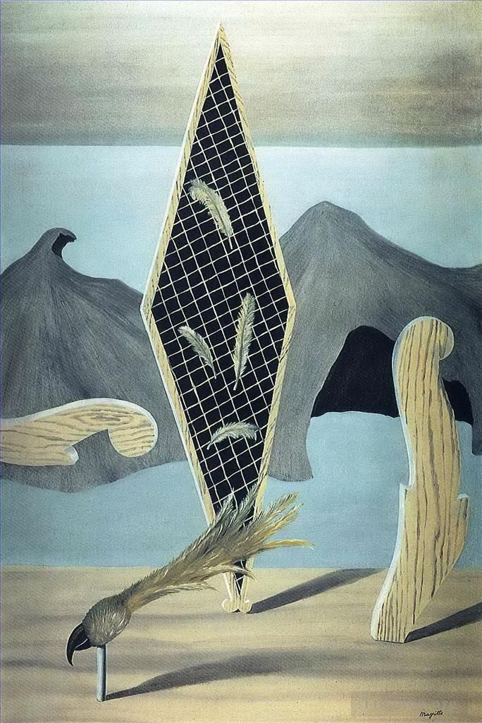 Rene Magritte Andere Malerei - Wrack des Schattens 1926