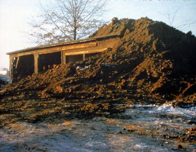 Robert Smithson Installationskunst - Teilweise vergrabener Holzschuppen 1970