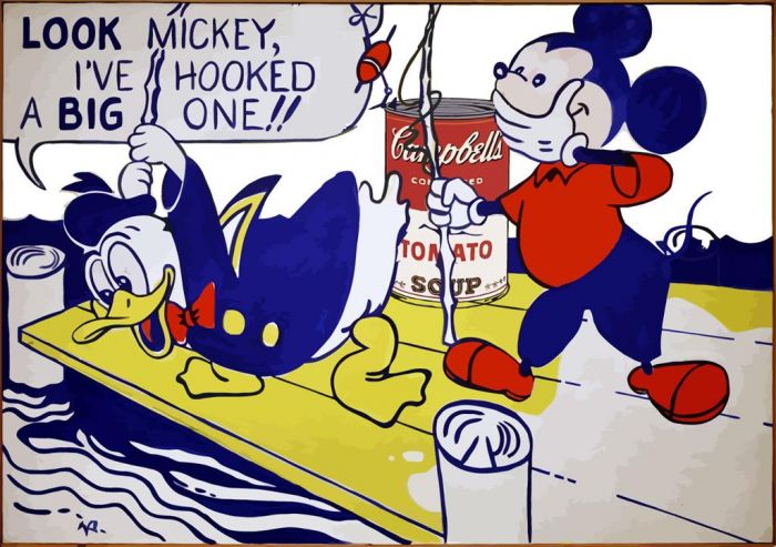 Roy Lichtenstein Ölgemälde - Pop Art trifft Andy