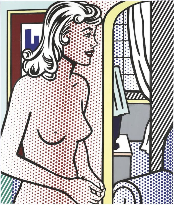 Roy Lichtenstein Andere Malerei - Nackt in der Wohnung