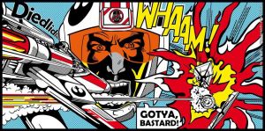 zeitgenössische kunst von Roy Lichtenstein - Star Wars-Schlacht