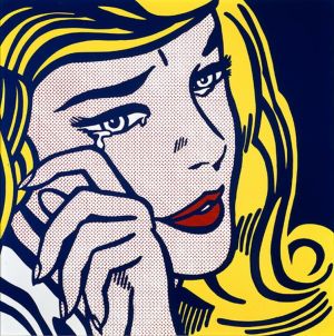 Zeitgenössische Malerei - Weinendes Mädchen 1964