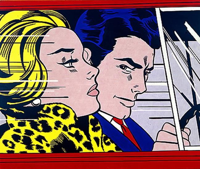 Roy Lichtenstein Andere Malerei - Im Auto 1963