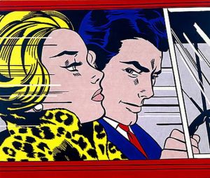 zeitgenössische kunst von Roy Lichtenstein - Im Auto 1963