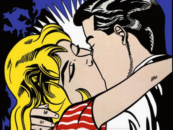 Roy Lichtenstein Andere Malerei - Kuss 3