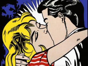zeitgenössische kunst von Roy Lichtenstein - Kuss 3