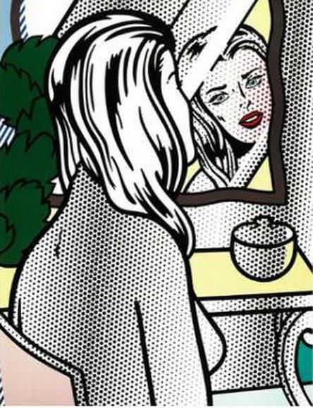 Roy Lichtenstein Andere Malerei - Nackt in der Eitelkeit