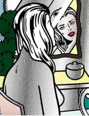 zeitgenössische kunst von Roy Lichtenstein - Nackt in der Eitelkeit
