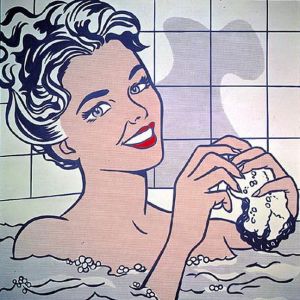 zeitgenössische kunst von Roy Lichtenstein - Frau im Bad 1963
