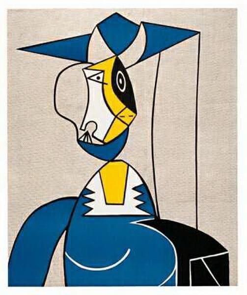 Roy Lichtenstein Andere Malerei - Frau mit Hut
