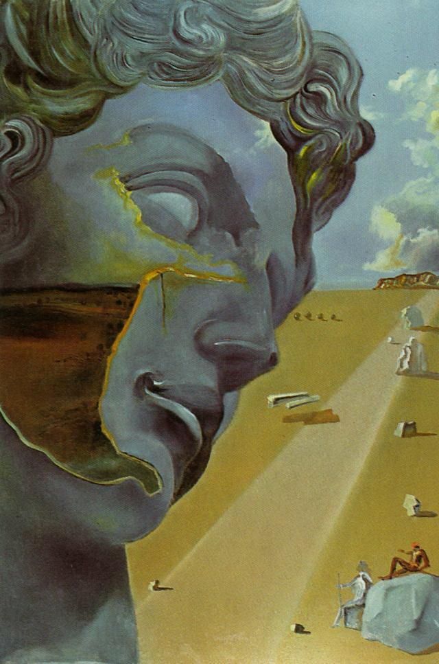 Salvador Dali Ölgemälde - Nach dem Kopf von Giuliano di Medici