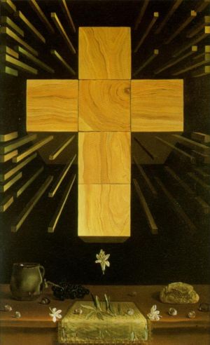 zeitgenössische kunst von Salvador Dali - Arithmosophisches Kreuz