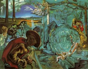 zeitgenössische kunst von Salvador Dali - Geburt einer neuen Welt