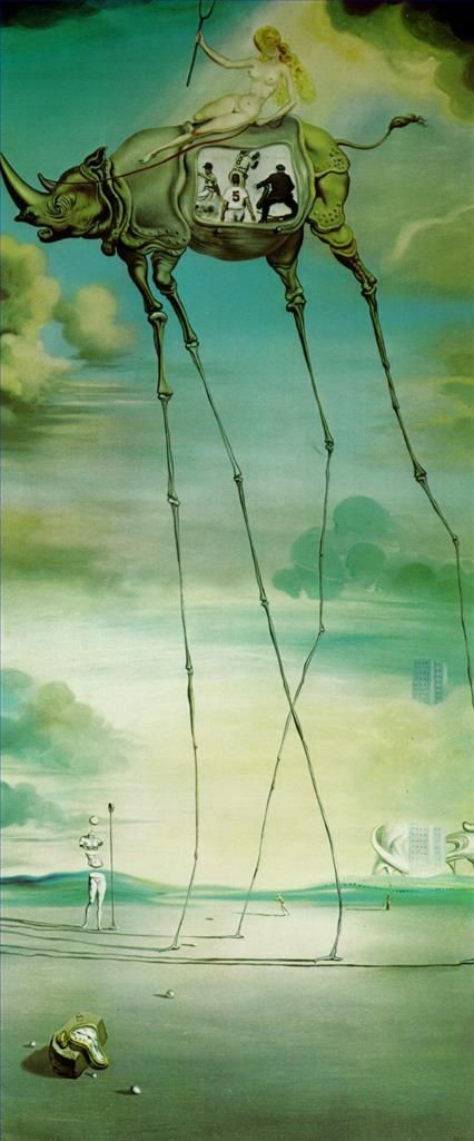 Salvador Dali Ölgemälde - Himmlische Fahrt