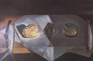 zeitgenössische kunst von Salvador Dali - Eucharistisches Stillleben