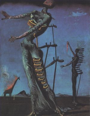 zeitgenössische kunst von Salvador Dali - Flammende Giraffe