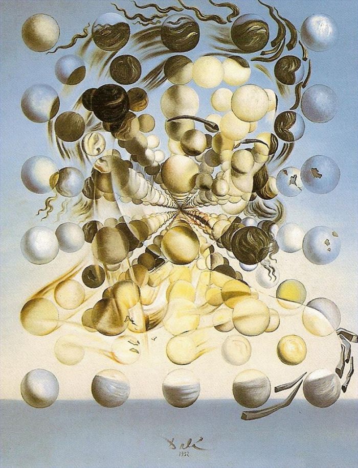 Salvador Dali Ölgemälde - Galat a de las esferas