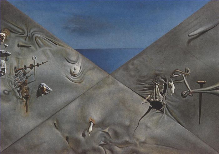 Salvador Dali Ölgemälde - Hyperxiologischer Himmel