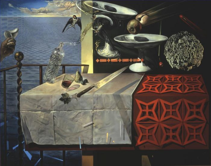 Salvador Dali Ölgemälde - Lebendiges Stillleben