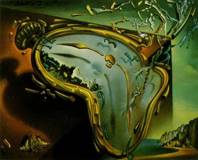 Salvador Dali Ölgemälde - Schmelzende Uhr