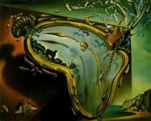 zeitgenössische kunst von Salvador Dali - Schmelzende Uhr