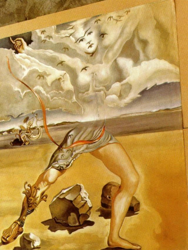 Salvador Dali Ölgemälde - Wandmalerei für Helena Rubinstein