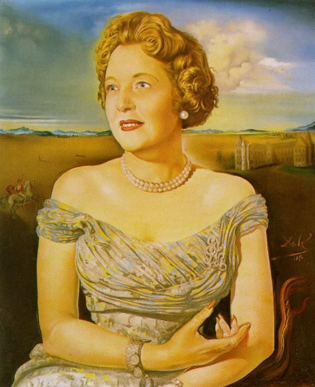 Salvador Dali Ölgemälde - Porträt der Gräfin Ghislaine d Oultremont