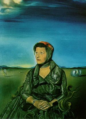 zeitgenössische kunst von Salvador Dali - Porträt von Frau Fagen