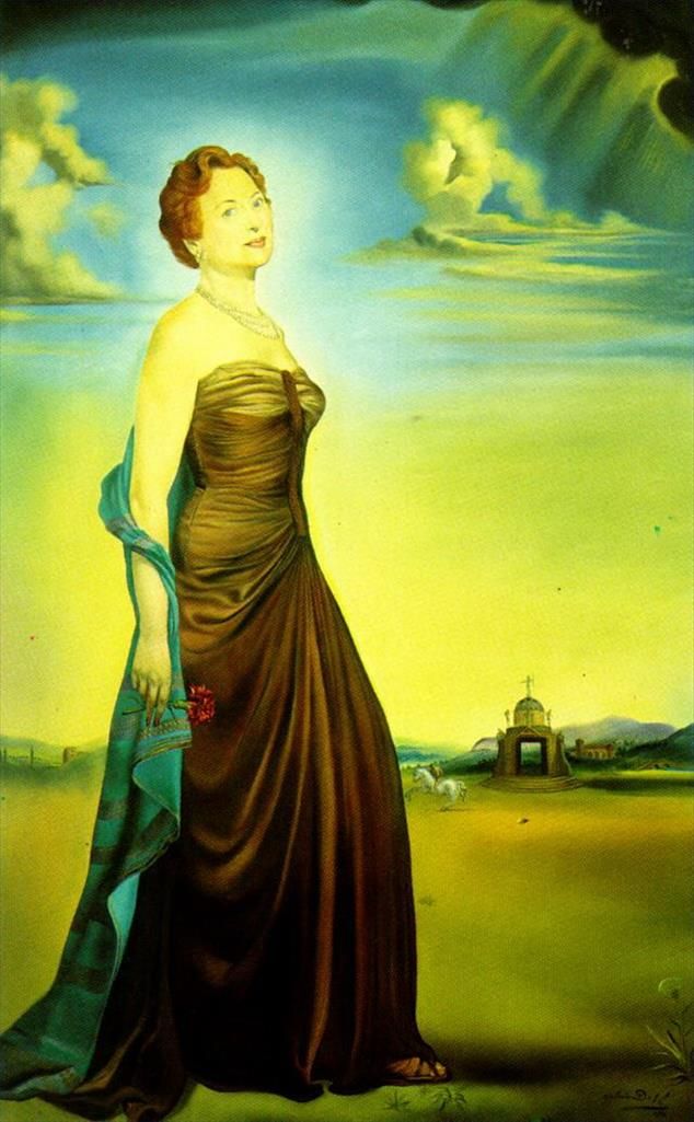 Salvador Dali Ölgemälde - Porträt von Frau Reeves
