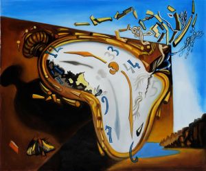 zeitgenössische kunst von Salvador Dali - Sanfte Beobachtung im Moment der Explosion