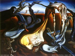 zeitgenössische kunst von Salvador Dali - Spinne der Abendhoffnung
