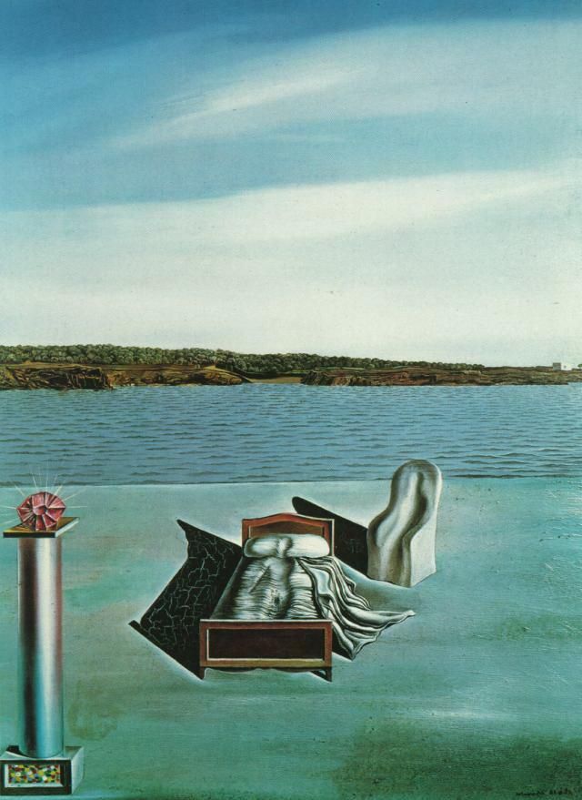 Salvador Dali Ölgemälde - Surrealistische Komposition mit unsichtbaren Figuren