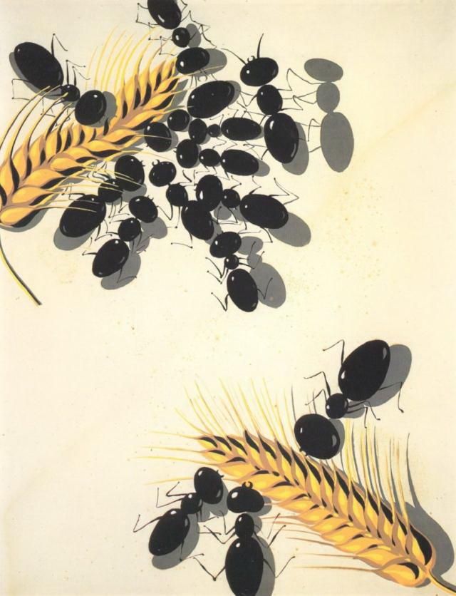 Salvador Dali Ölgemälde - Die Ameisen
