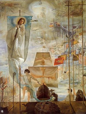 zeitgenössische kunst von Salvador Dali - Die Entdeckung Amerikas durch Christoph Kolumbus